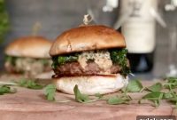 Savory Italian Pork Burgers with Sautéed Broccoli Rabe