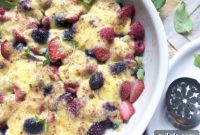 Warm Summer Berry Gratin