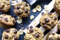 Banana Pumpkin Muffins with Chocolate Chips
