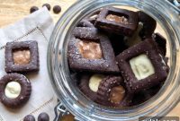 Rich Dark Chocolate Tahini Linzer Cookies