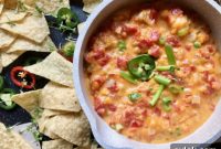 Creamy Shrimp Queso Made Easy
