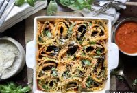 Golden Sautéed Eggplant Lasagna Swirls