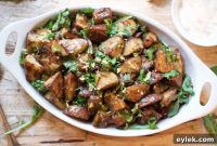 Zesty Balsamic Roasted Potato Salad