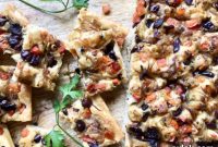 Mediterranean Pissaladière with Anchovies Tomatoes and Olives