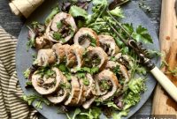 Decadent Mushroom and Bacon Stuffed Pork Tenderloin