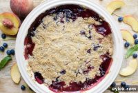 Ina Gartens Signature Peach and Blueberry Crumble