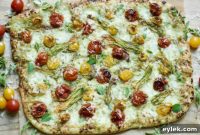 Golden Blossom Pesto Tart