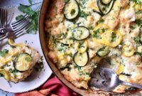 Golden Zucchini Cheese Casserole