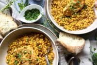 Lidia’s Halibut with Saffron Fregola