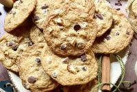 Warm Spiced Pumpkin Pecan Chocolate Chip Cookies