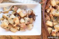 Hearty Sausage, Mushroom and Potato Gratin