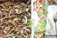 Creamy Cremini Mushroom Green Beans