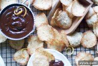Dark Chocolate-Dipped Lacy Oatmeal Coconut Crisps