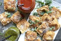 Golden Crispy Cheese Ravioli