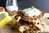 Crispy Zucchini Fritters with Tangy Lemon-Caper Aioli