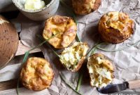Fluffy Cheddar and Scallion Popovers