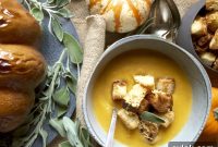 Harvest Pumpkin Soup with Manchego Crunch