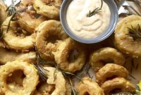 Golden Crispy Delicata Rings