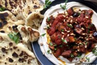 Moroccan Spiced Roasted Eggplant with Zesty Tomatoes