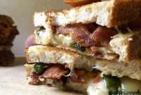 Peachy Poblano Grilled Cheese
