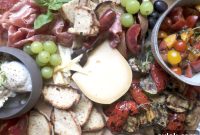 Grilled Veggie and Marinated Tomato Cheese Platter