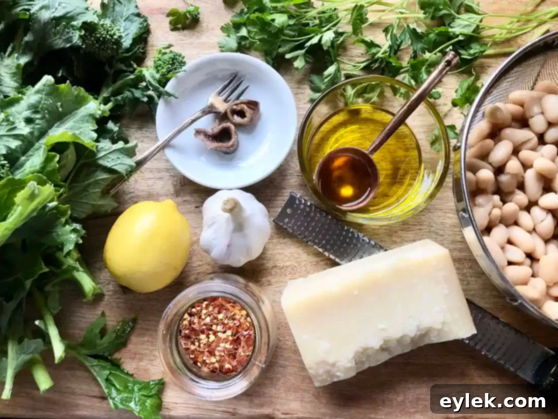 white beans with broccoli rabe & lemon