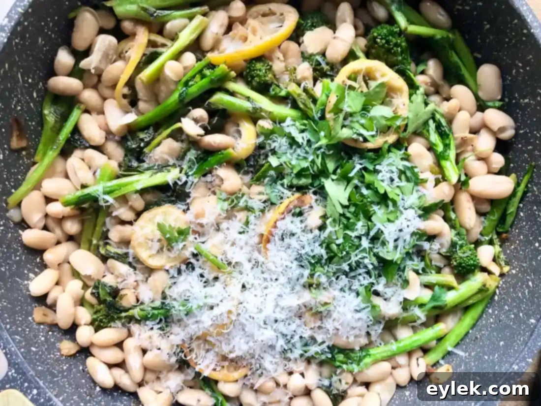 white beans with broccoli rabe & lemon