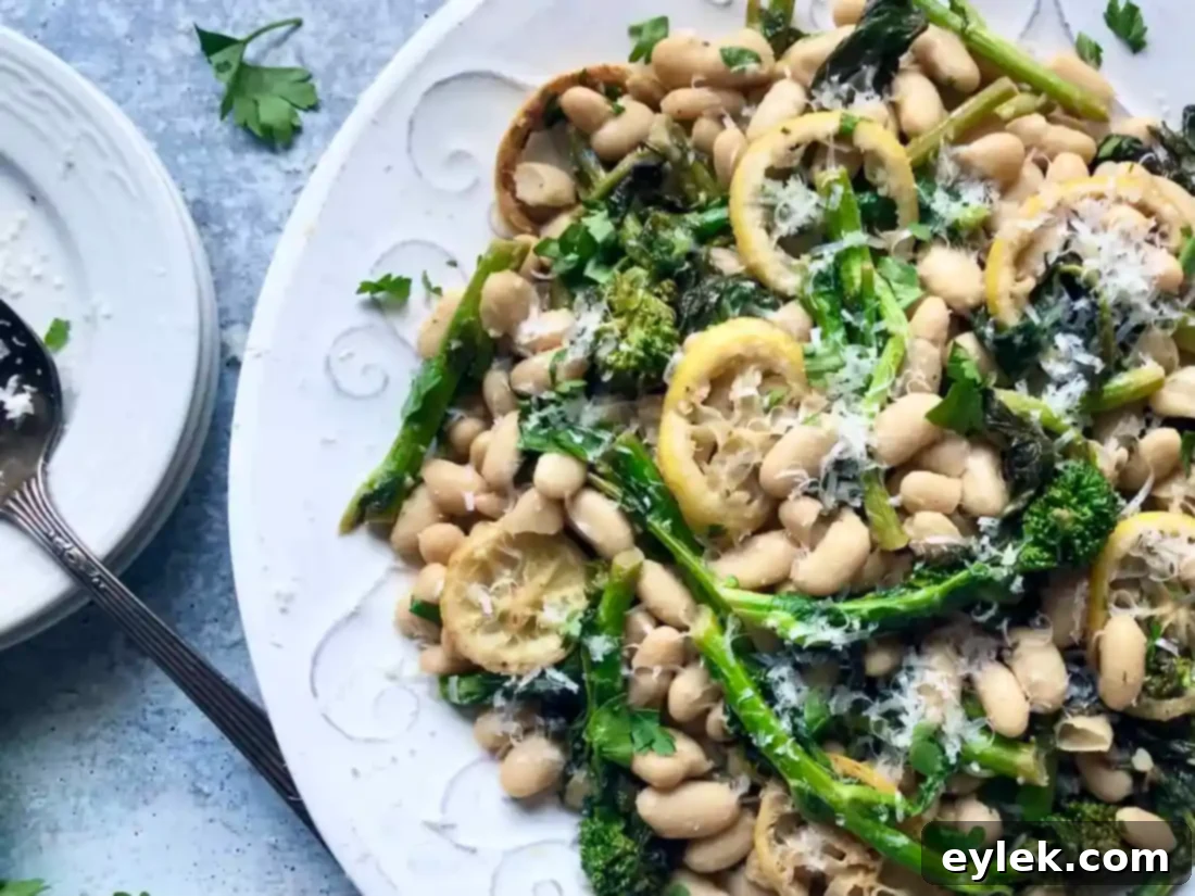 white beans with broccoli rabe & lemon