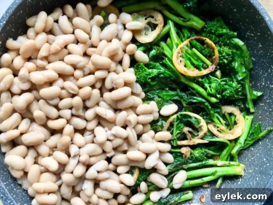 white beans with broccoli rabe & lemon