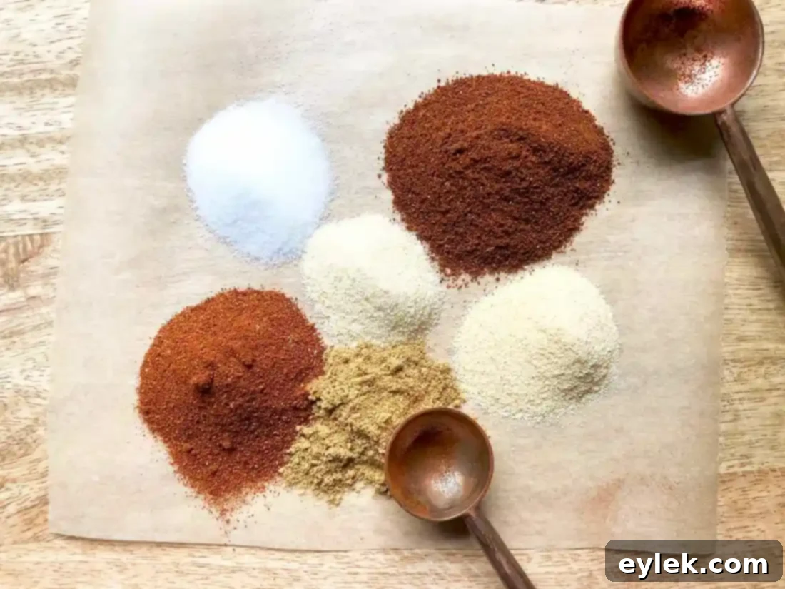 Preparing homemade taco seasoning for breakfast crunchwraps