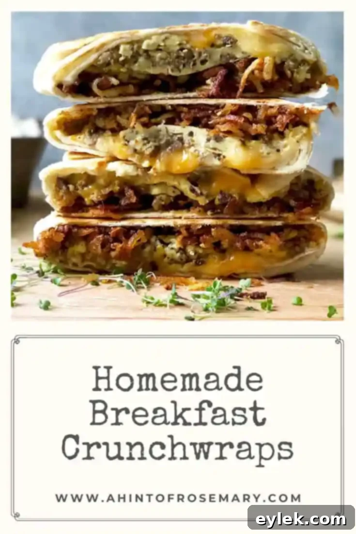 Homemade Breakfast Crunchwraps