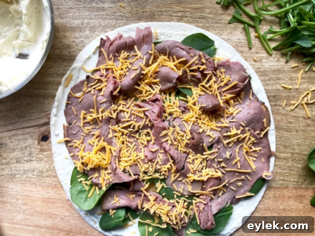make-ahead roast beef roll-ups with horseradish spread