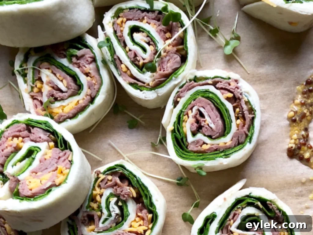 make-ahead roast beef roll-ups with horseradish spread