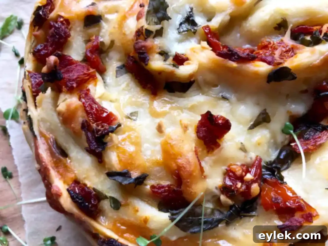 close-up of the delicious filling in pane bianco