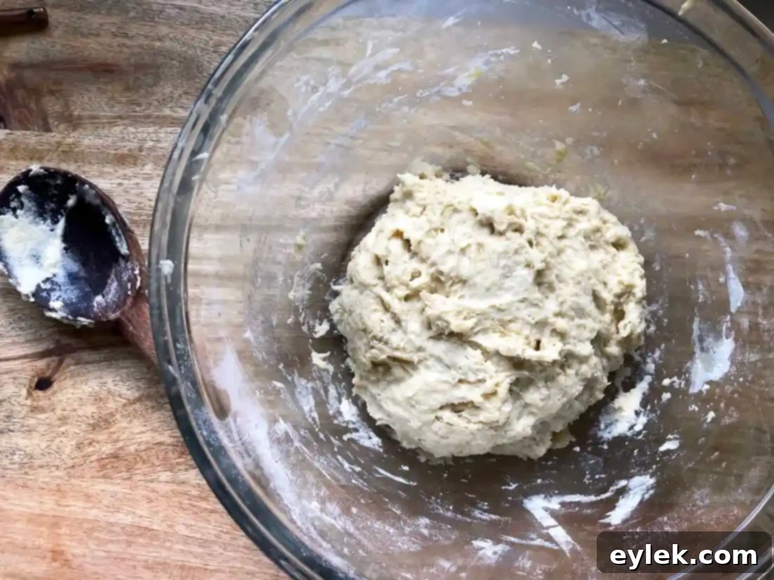 pane bianco dough in a bowl, ready to rise