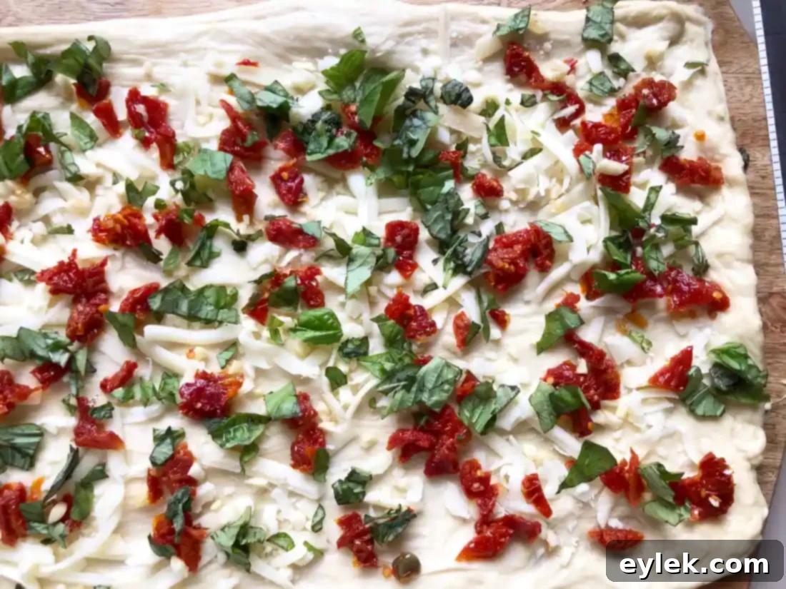 pane bianco dough rolled up with filling