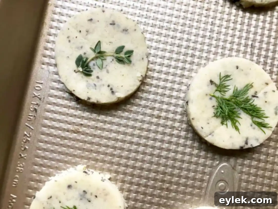 Baking Rosemary Parmesan Shortbread Crackers