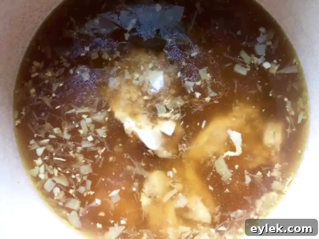 shredded chicken returning to soup