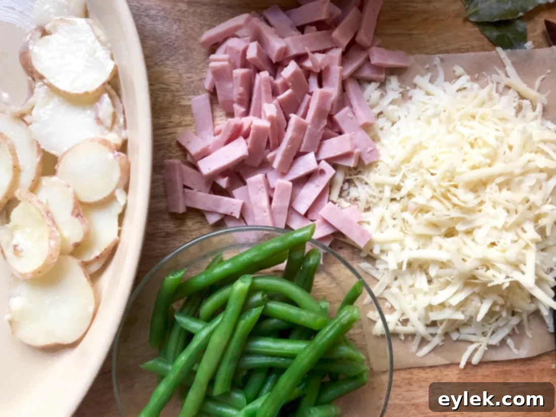 blanched haricots verts