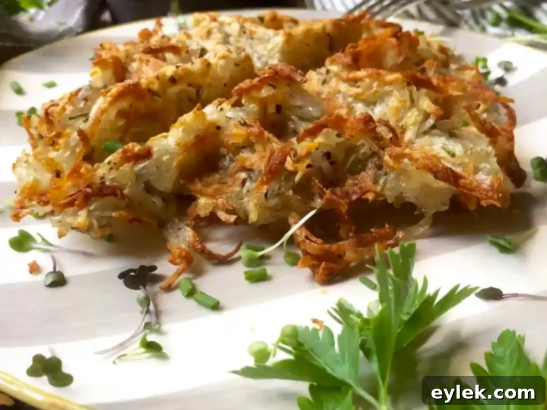 waffled hash browns with rosemary