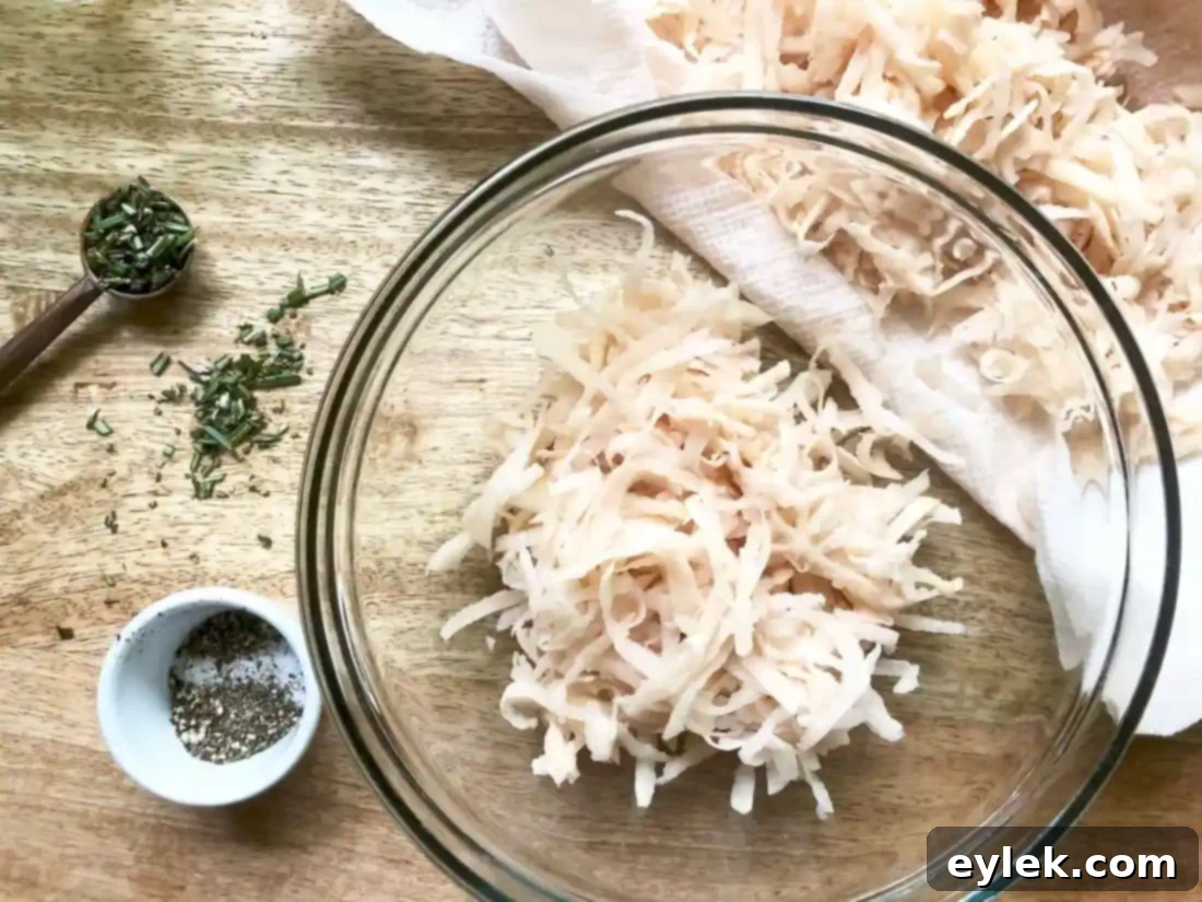 waffled hash browns with rosemary