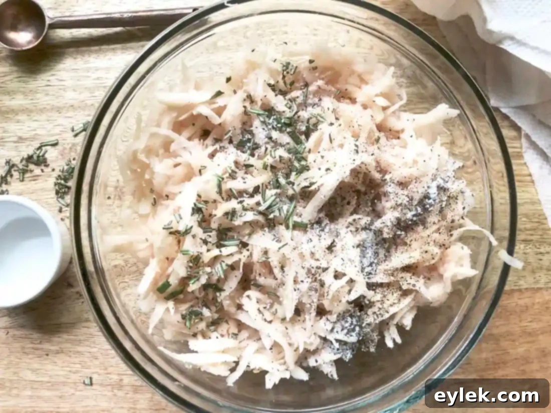 waffled hash browns with rosemary