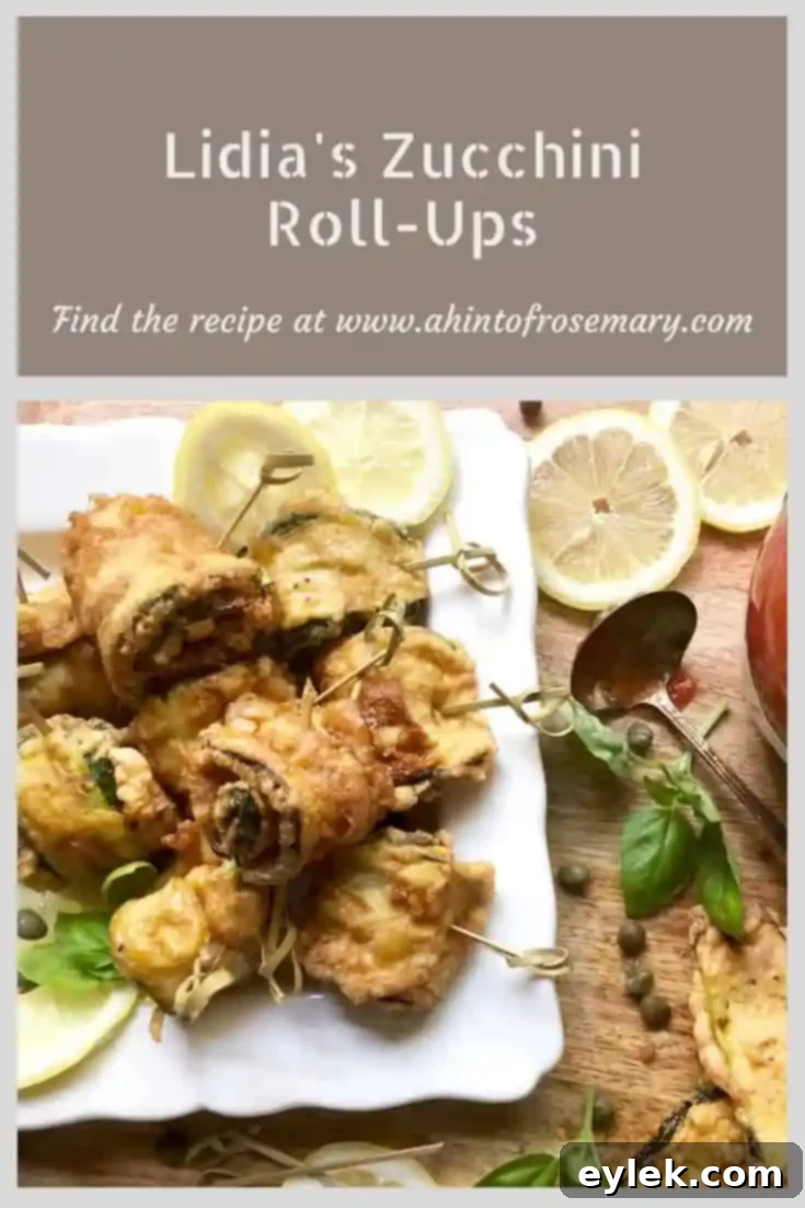 12 Inspired Recipes to Make the Most of Your Zucchini Bounty 2 Lidia's Zucchini Roll-Ups