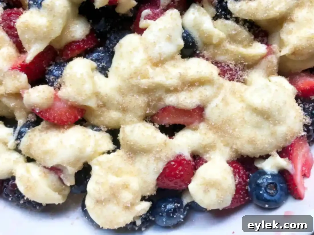 fresh summer berry gratin