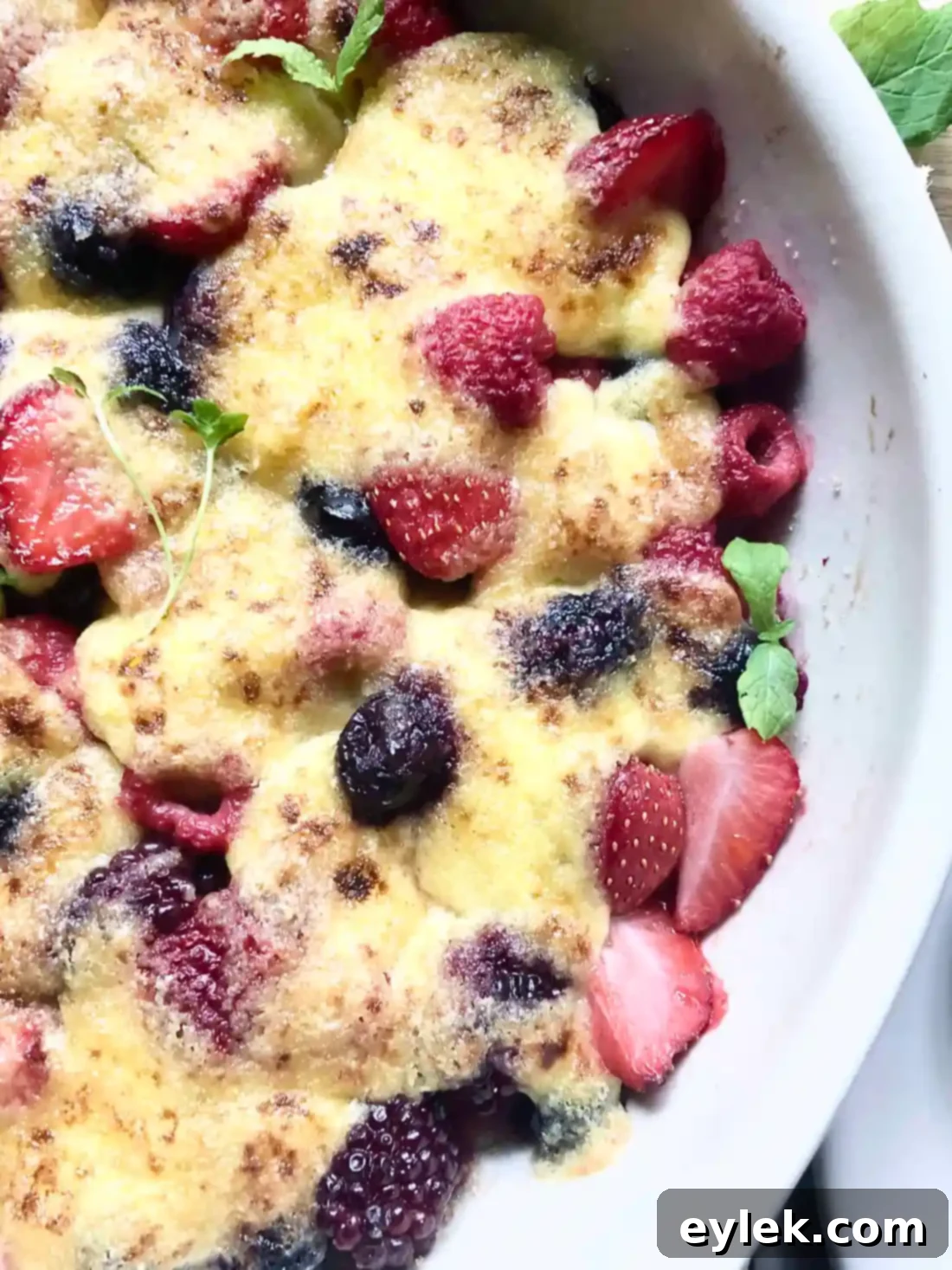 Fresh Summer Berry Gratin