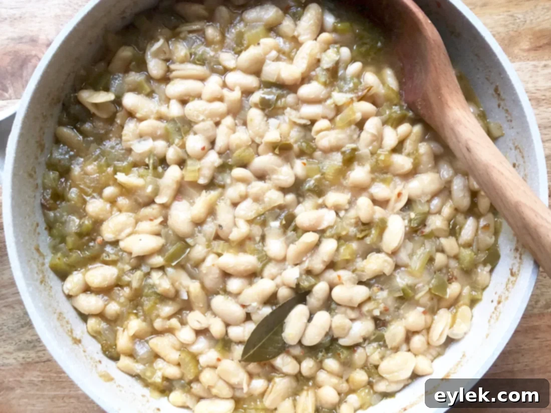tender beans ready for bbq sauce