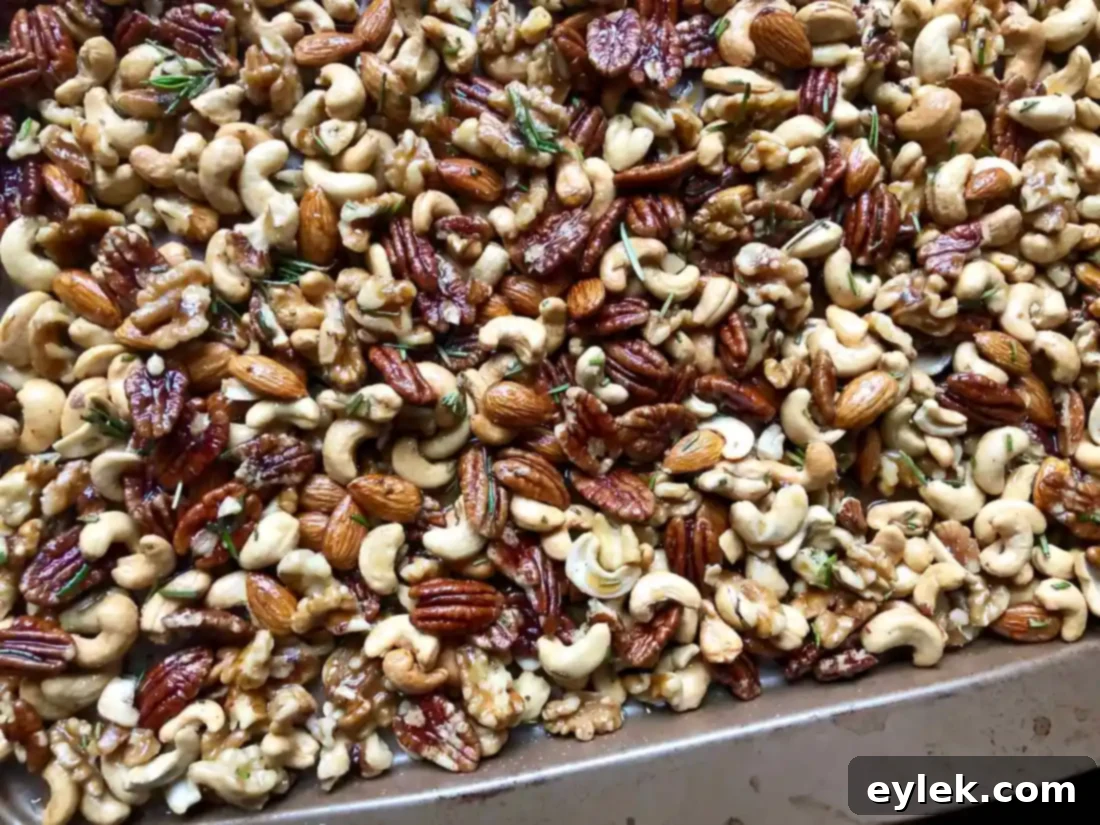Roasted Mixed Nuts With Rosemary