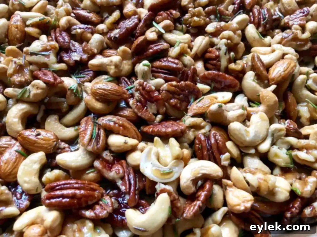 Roasted Mixed Nuts With Rosemary