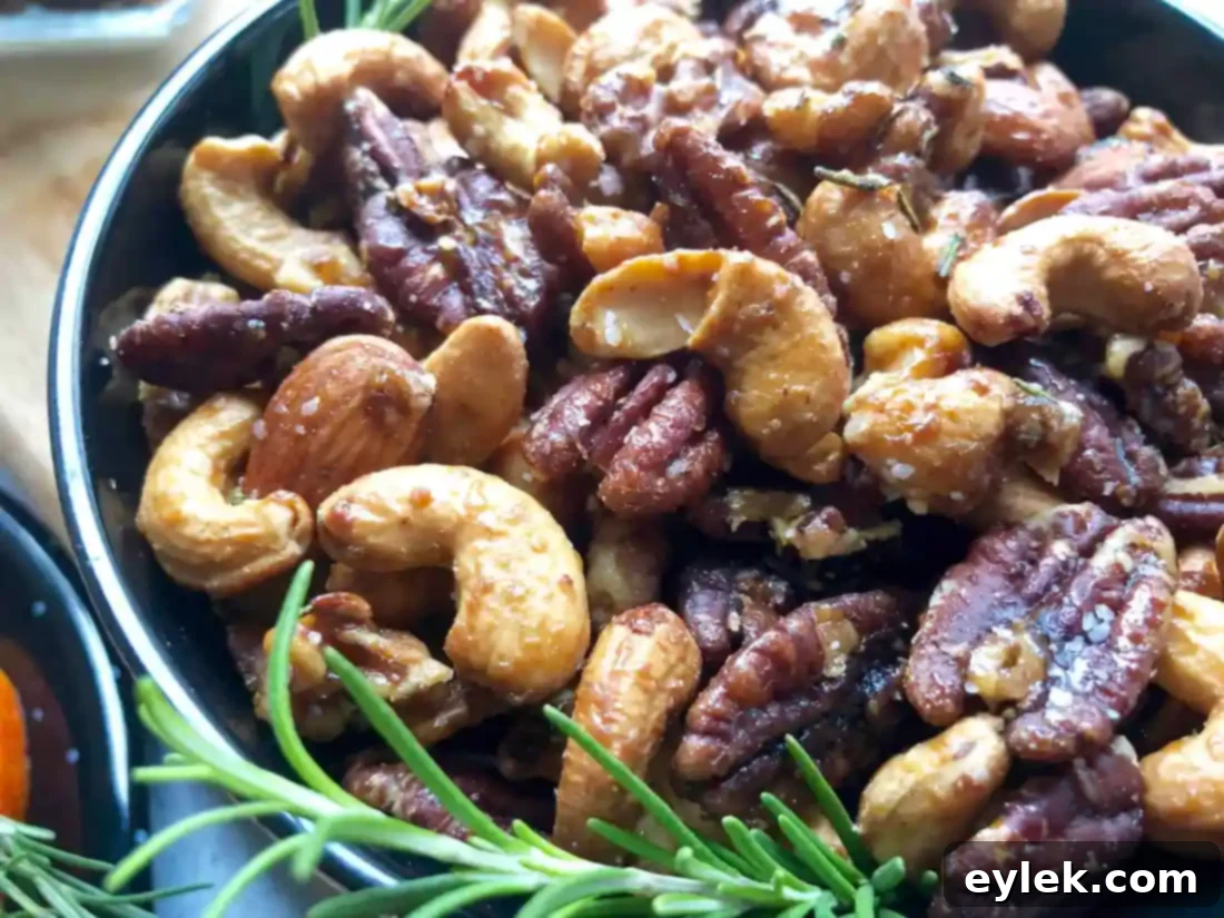 Roasted Mixed Nuts With Rosemary