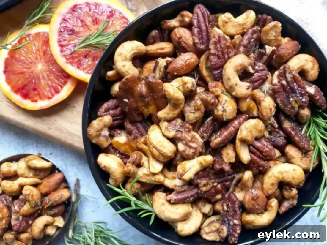 Roasted Mixed Nuts With Rosemary